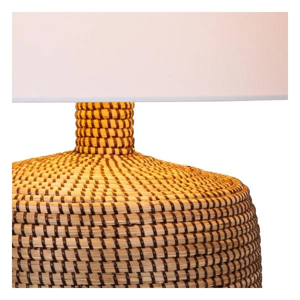 Lucide Premium AMBALA - Tafellamp - Ø 45 cm - 1xE27 - Naturel - detail 1